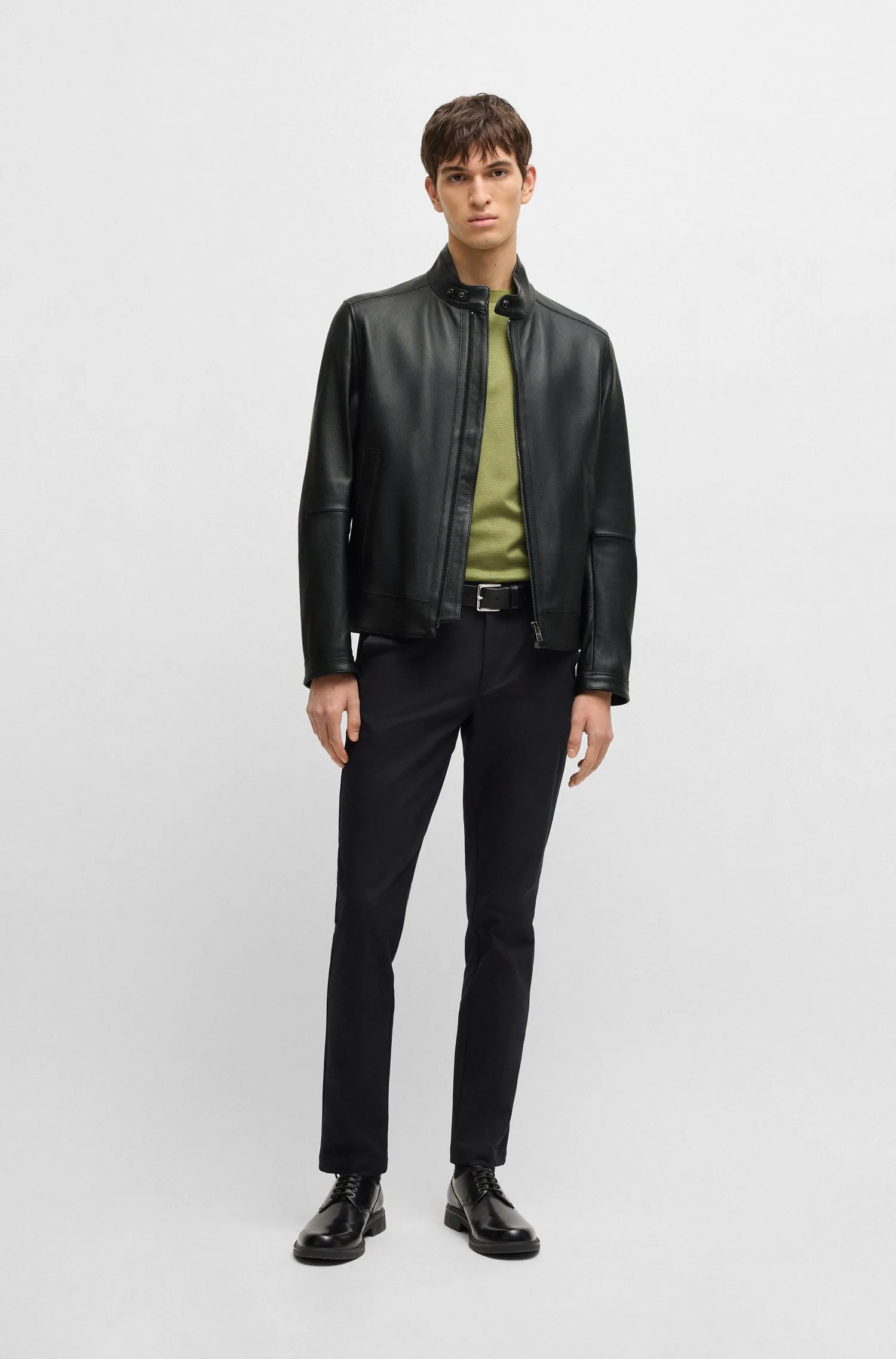 BOSS Casual Jackets Regular Fit in Leather - H-MANSELL3 10257647 01-50532475