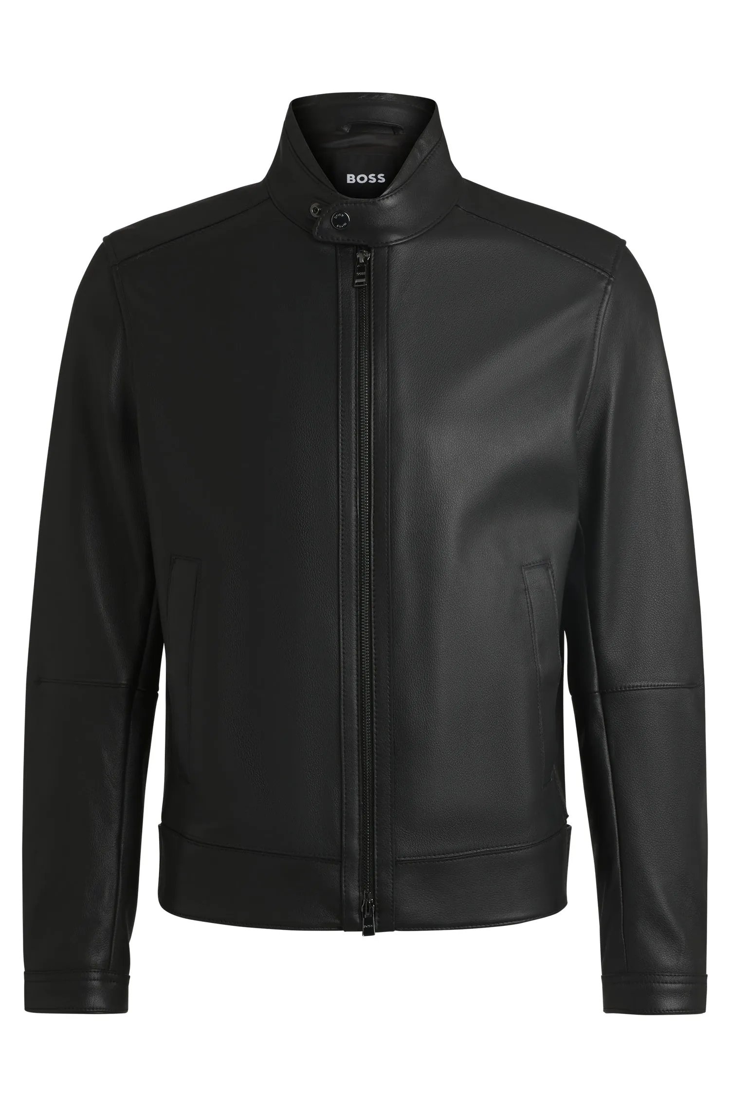BOSS Casual Jackets Regular Fit in Leather - H-MANSELL3 10257647 01-50532475