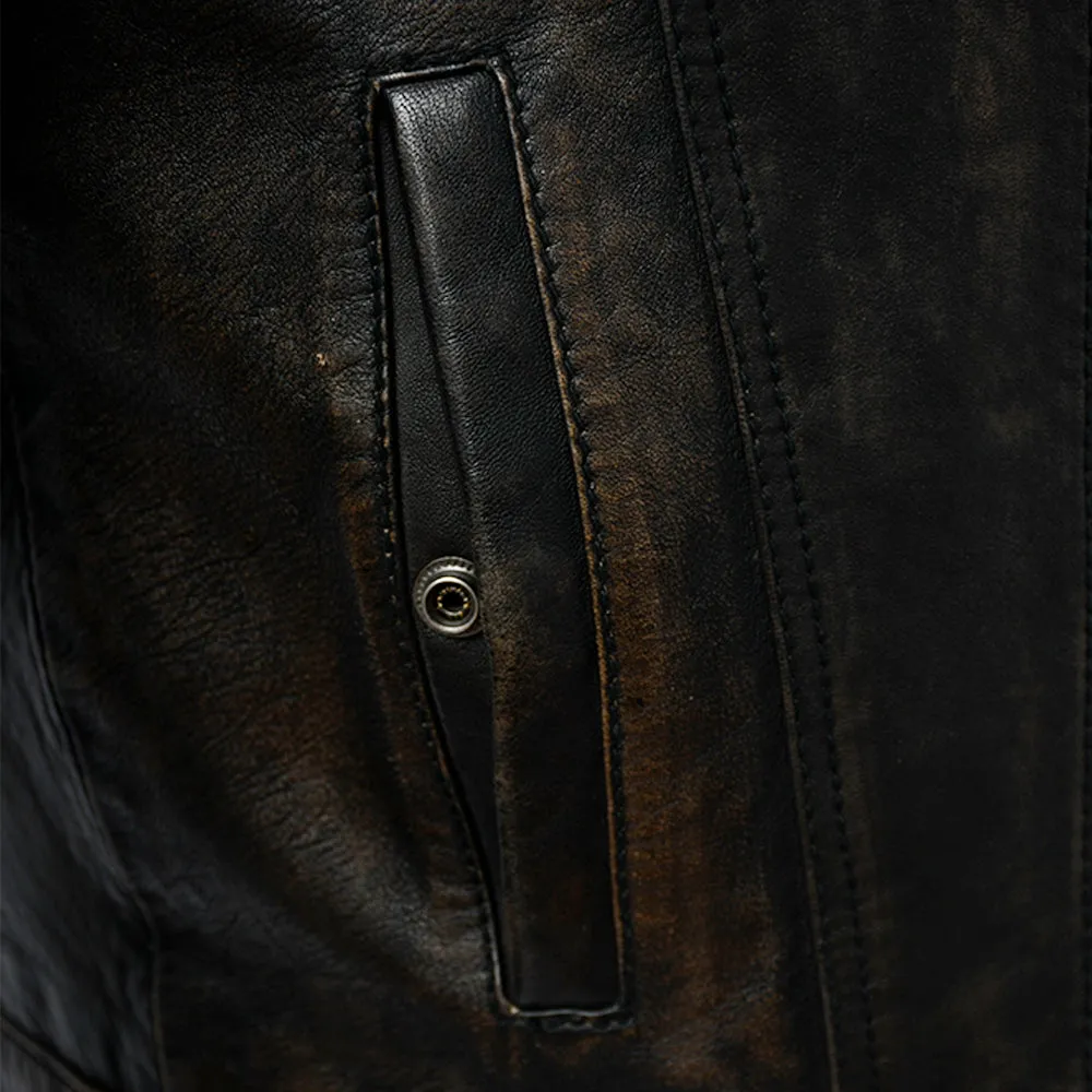 BROOKLYN Leather Motorcycle Jacket