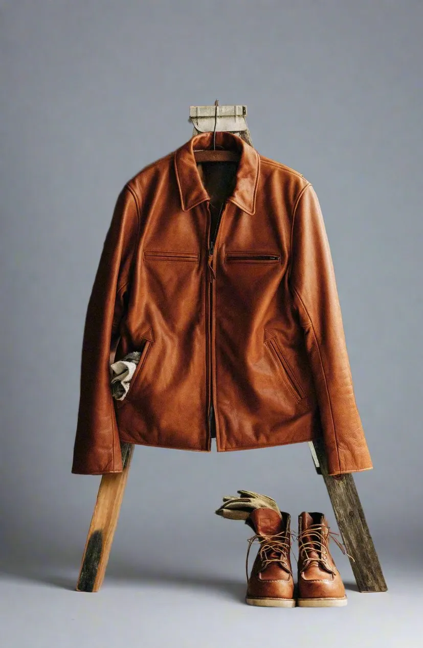 Brown Whiskey Leather Moto Jacket - Leather Jackets