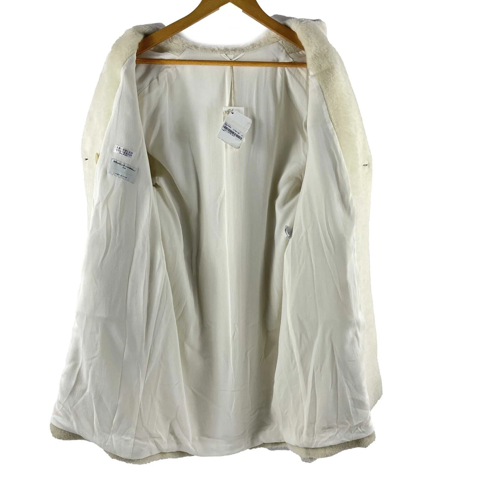 Brunello Cucinelli - Alpaca Wool Double Breasted Overcoat - Kids 12 - Adult XS/S