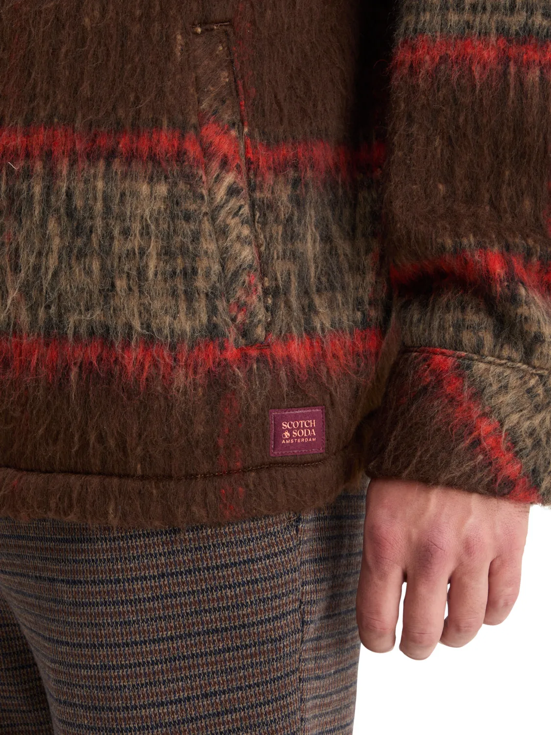 Brushed Wool Blend Overshirt - Parchment