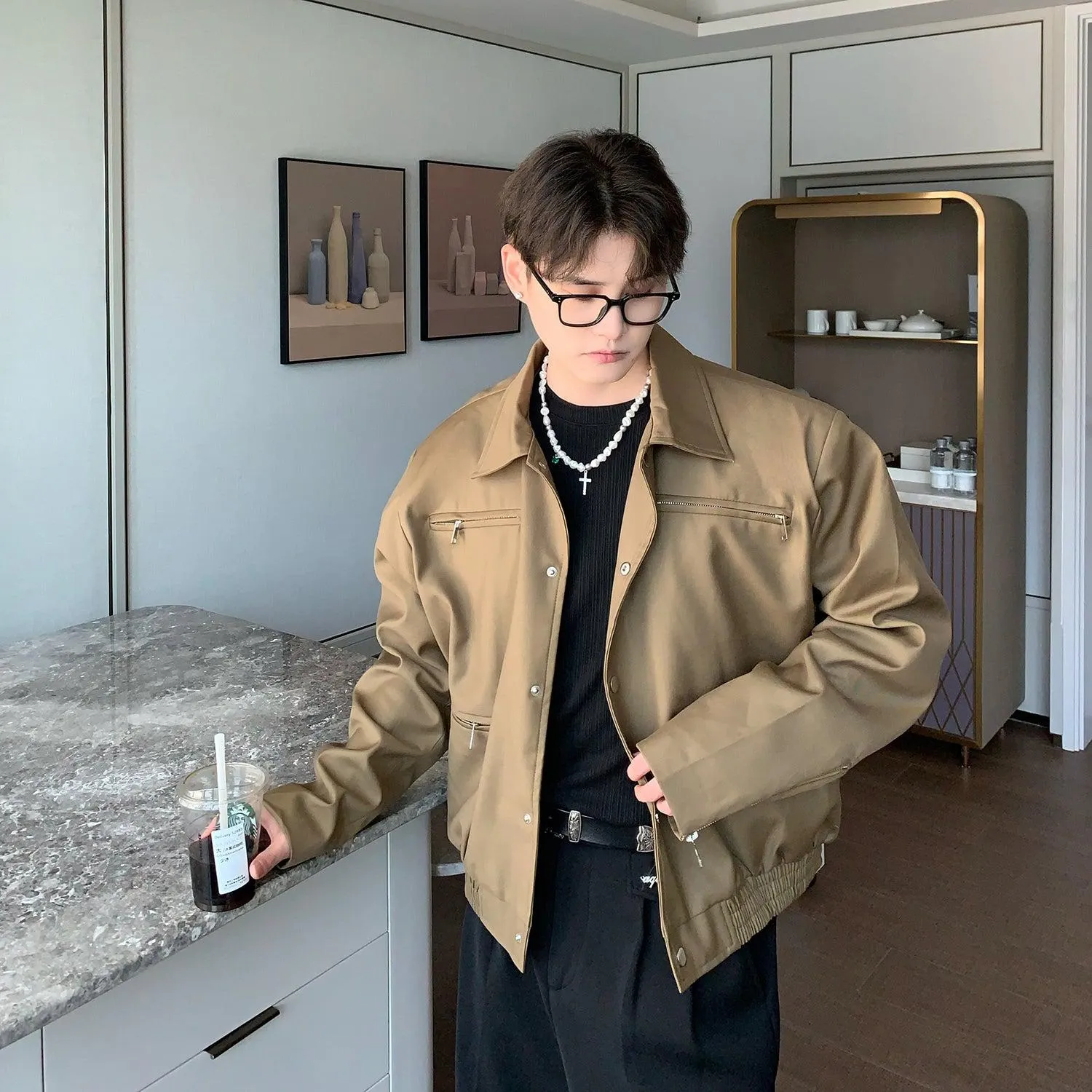 Button-Down Bomber Jacket