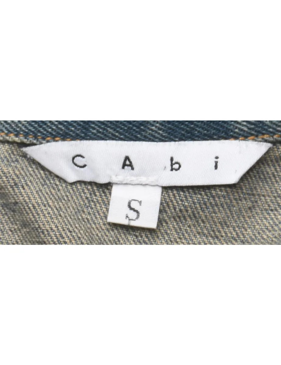 Button Front Denim Jacket - S