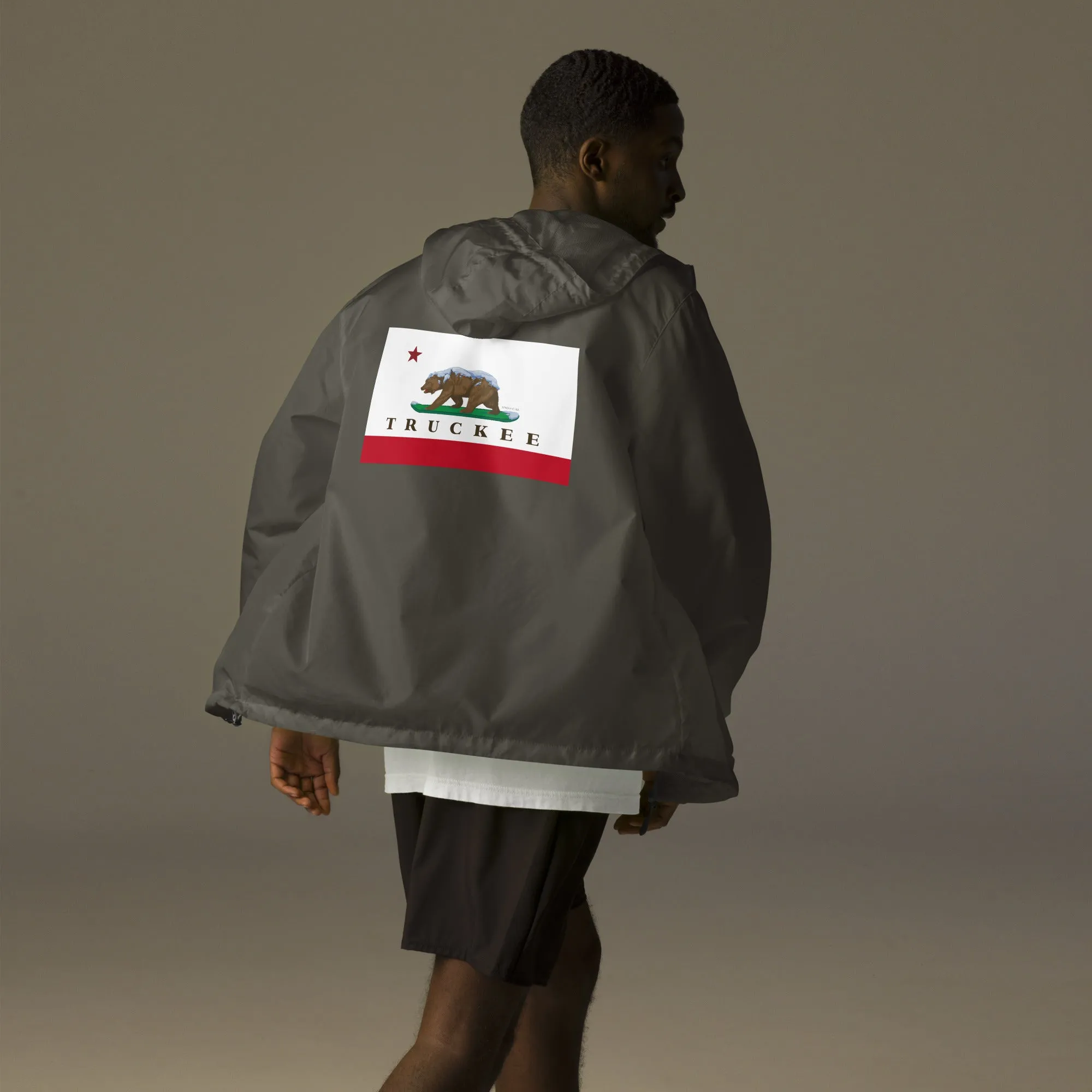 CA Flag Truckee water-resistant lightweight windbreaker