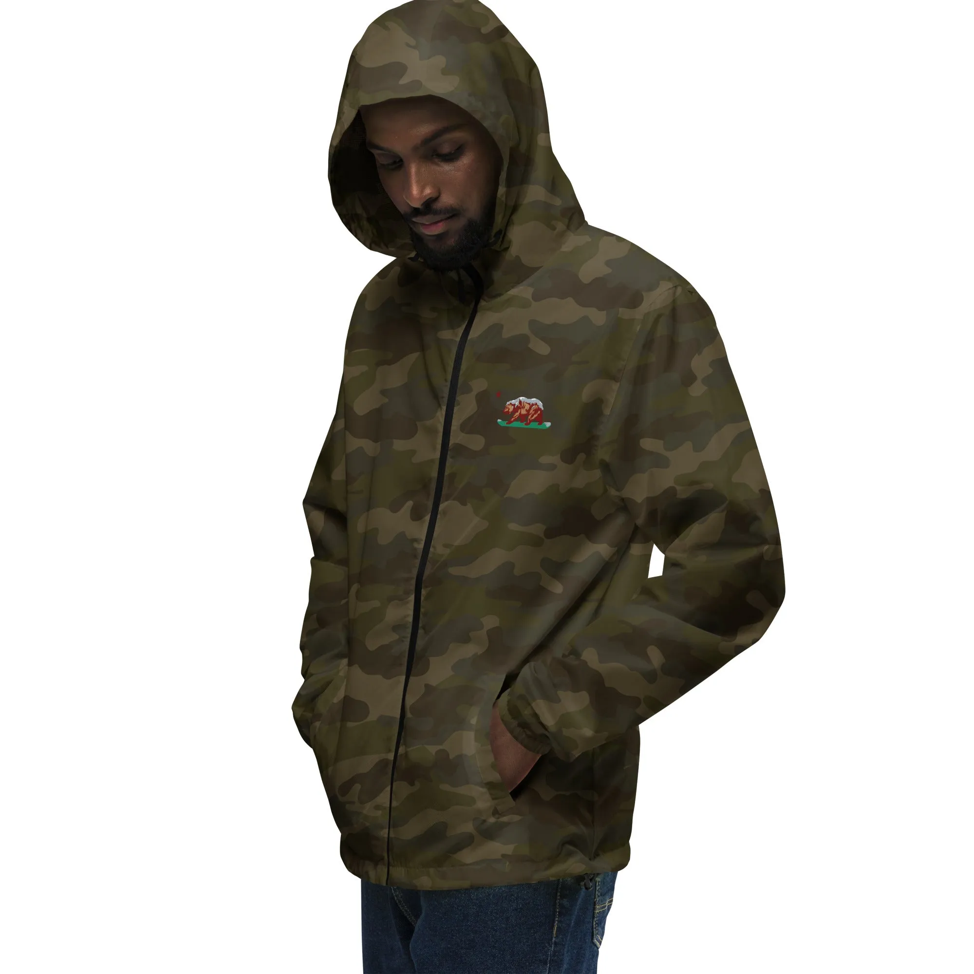 CA Flag Truckee water-resistant lightweight windbreaker