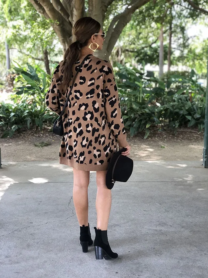 Caramel Leopard Cardi