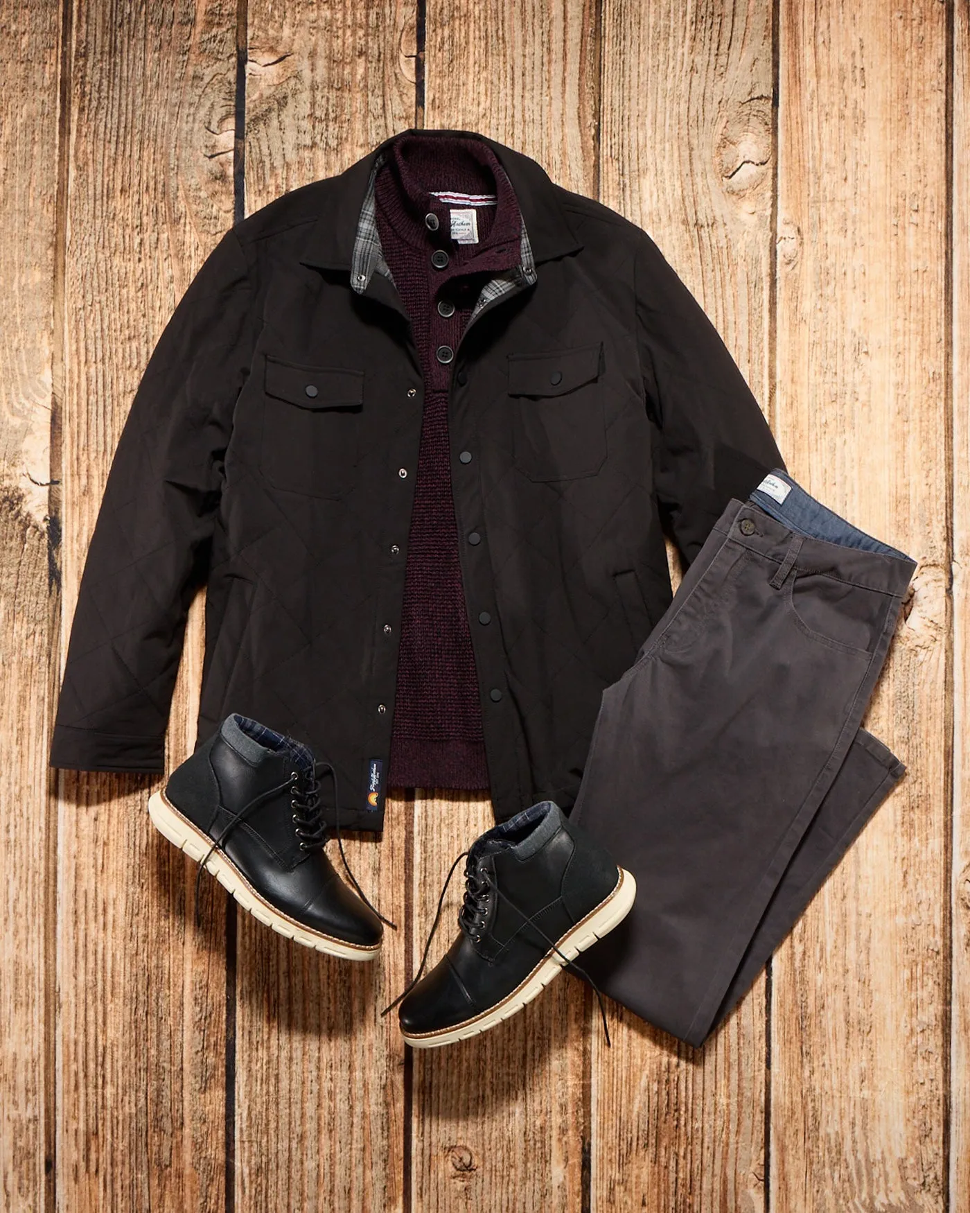 CHAPIN FLANNEL-LINED QUILTED JACKET