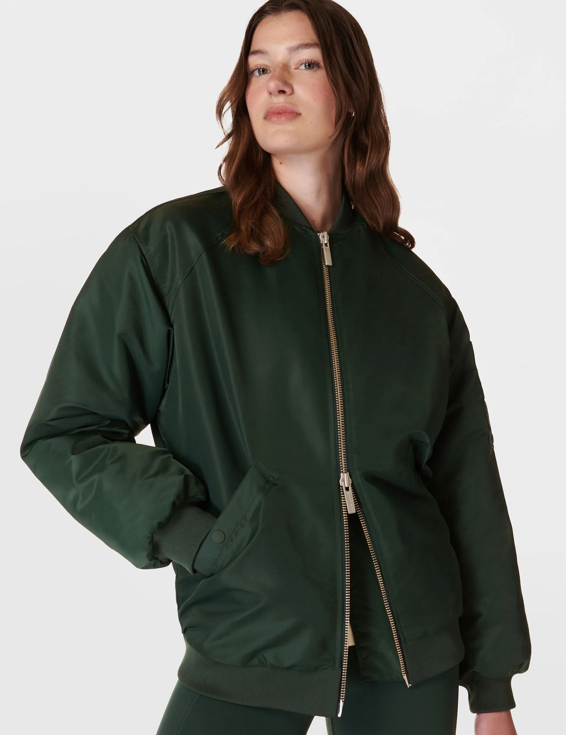 Cityscape Longline Bomber - Trek Green