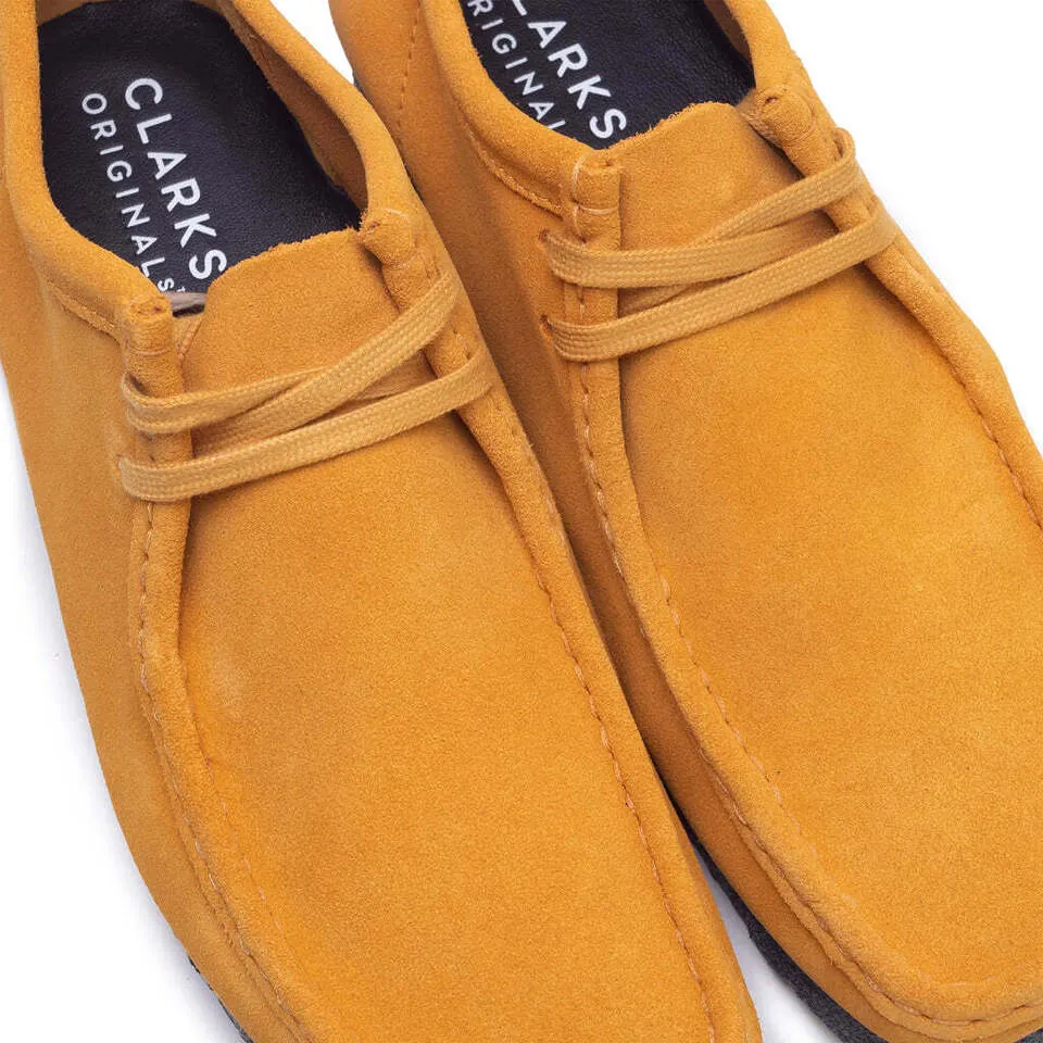 Clarks Men's Wallabee Low Yellow/Blue Suede