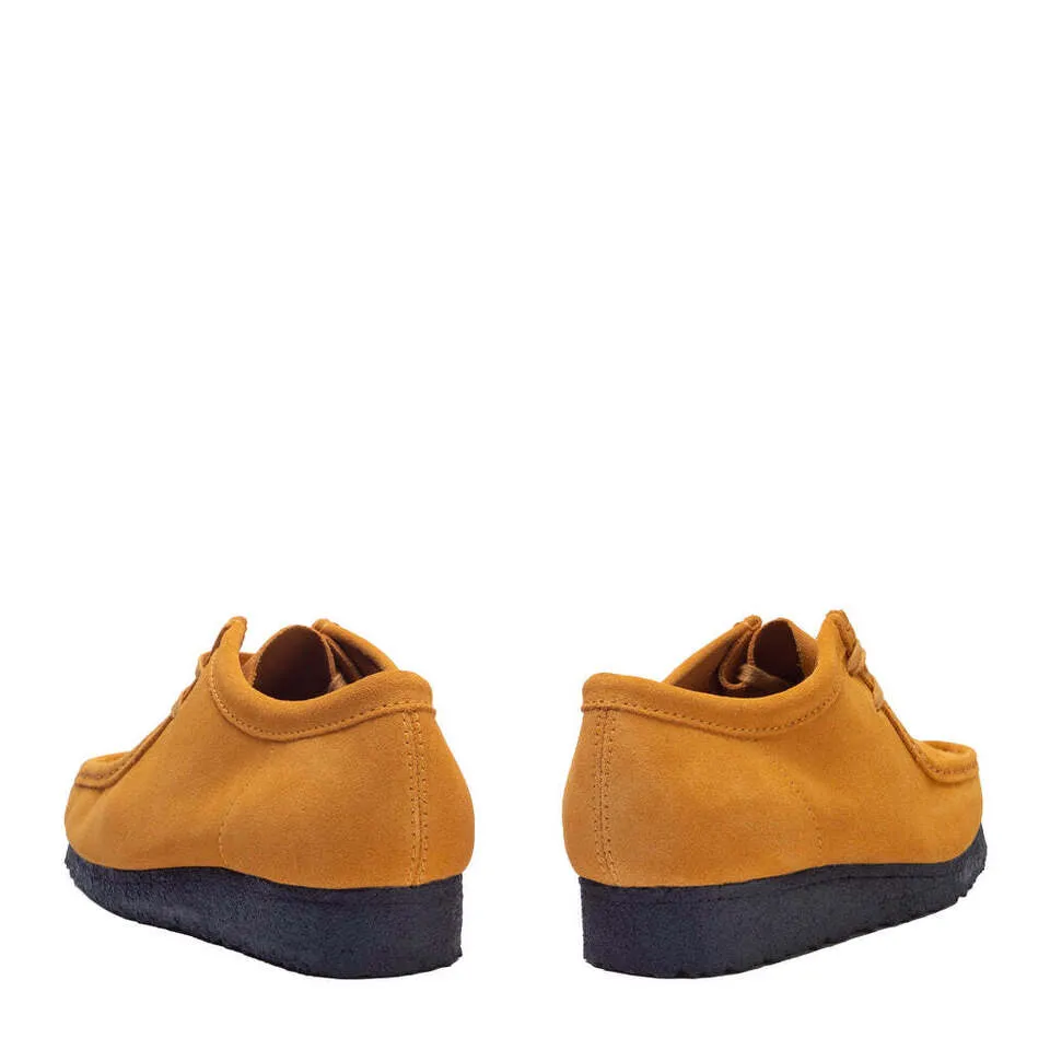 Clarks Men's Wallabee Low Yellow/Blue Suede