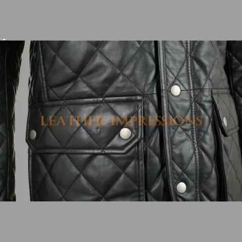 Classic Mens Leather Biker Jacket