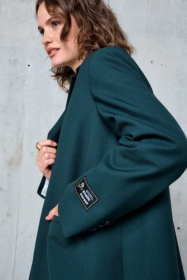 CLOTHILDE GREEN OVERSIZED WOOL JACKET