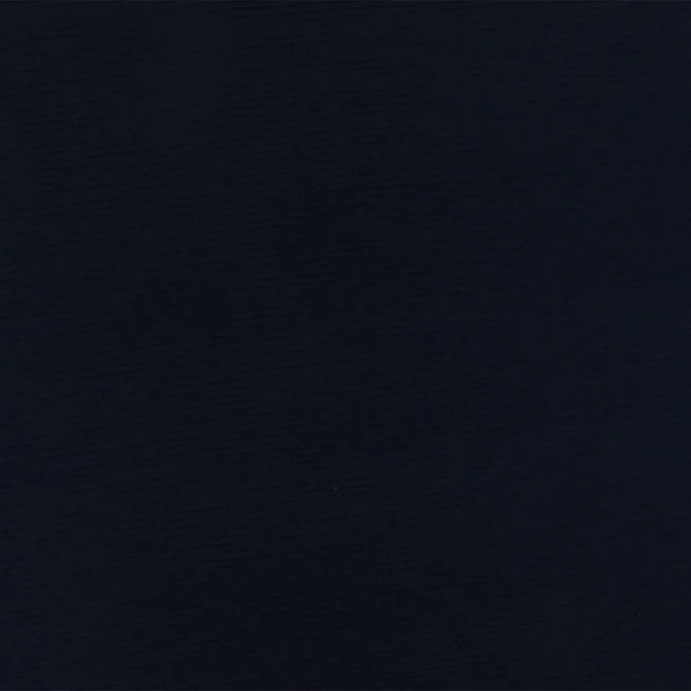 Cold Black-Blue Striped Stretch Wool-Cotton Double Knit Fabric