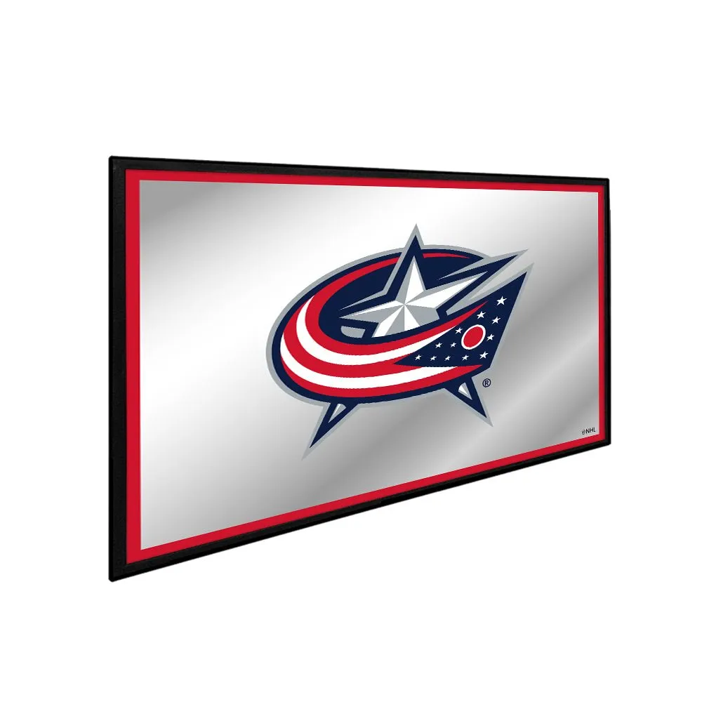 Columbus Blue Jackets: Framed Mirrored Wall Sign