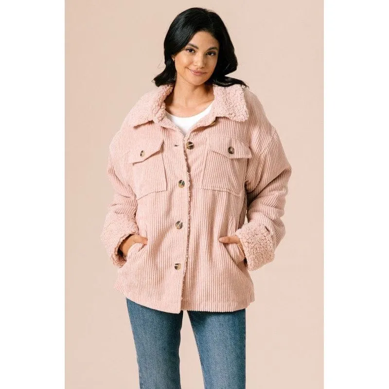 Corduroy Jacket Fur Lined