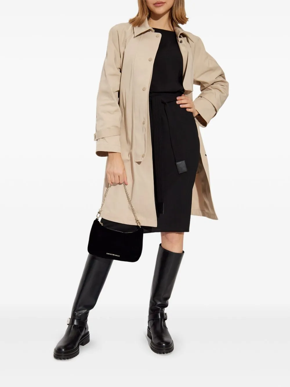 Cotton blend trench coat