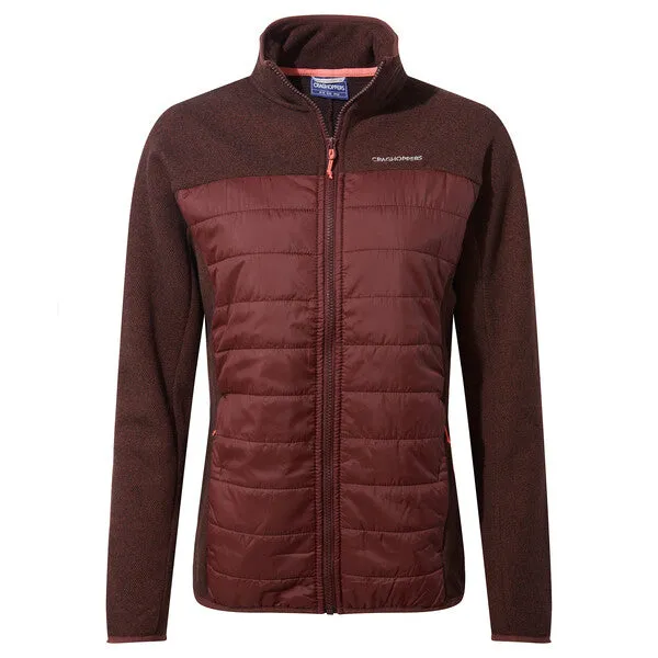 Craghoppers Women's Shanice Hybrid Jacket Deep Garnet SCW026