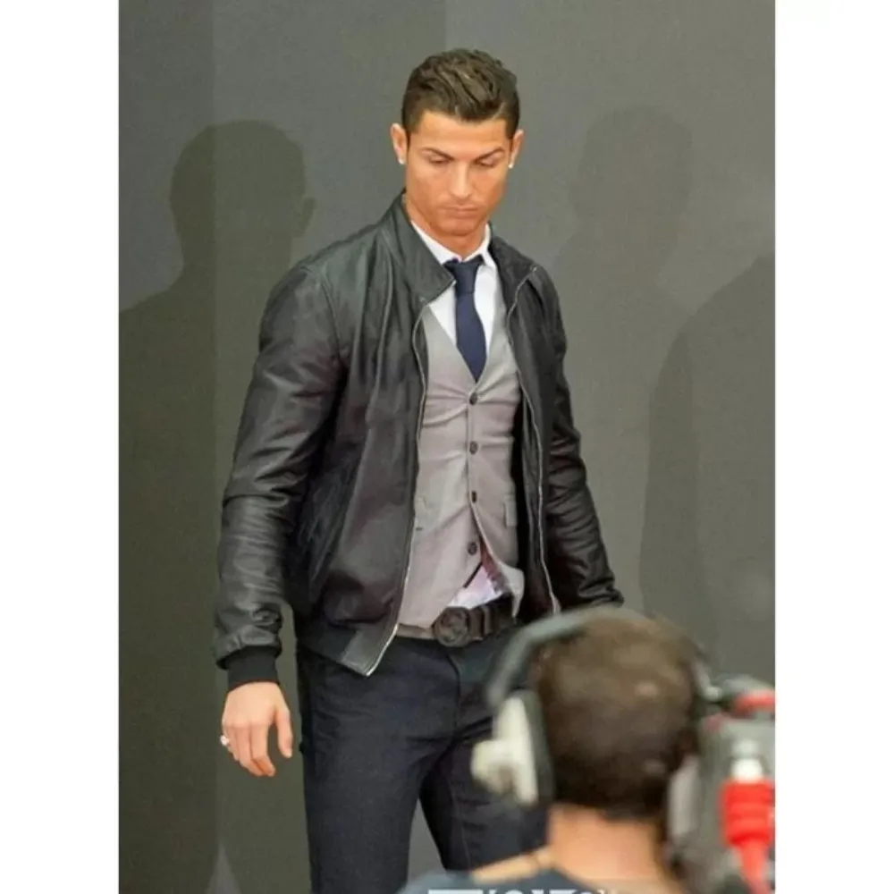 Cristiano Ronaldo Pichichi Award Leather Jacket