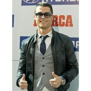 Cristiano Ronaldo Pichichi Award Leather Jacket