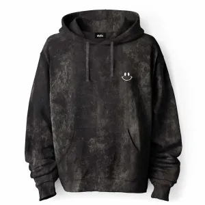 Dalix Smile Face Mineral Wash Hoodie