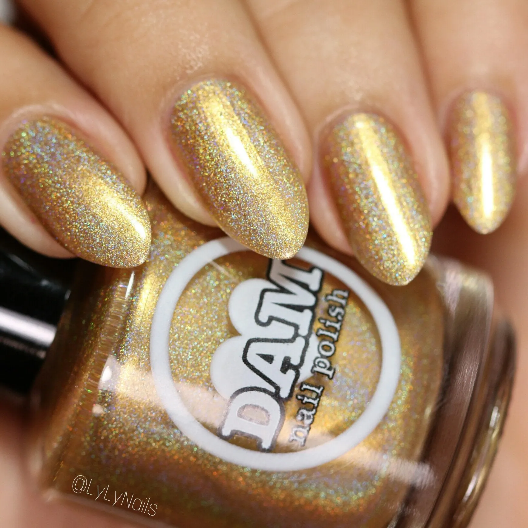 Dam Nail Polish - Holo World - Holo Can You Gold?