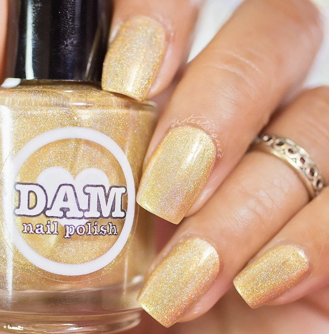 Dam Nail Polish - Holo World - Holo Can You Gold?