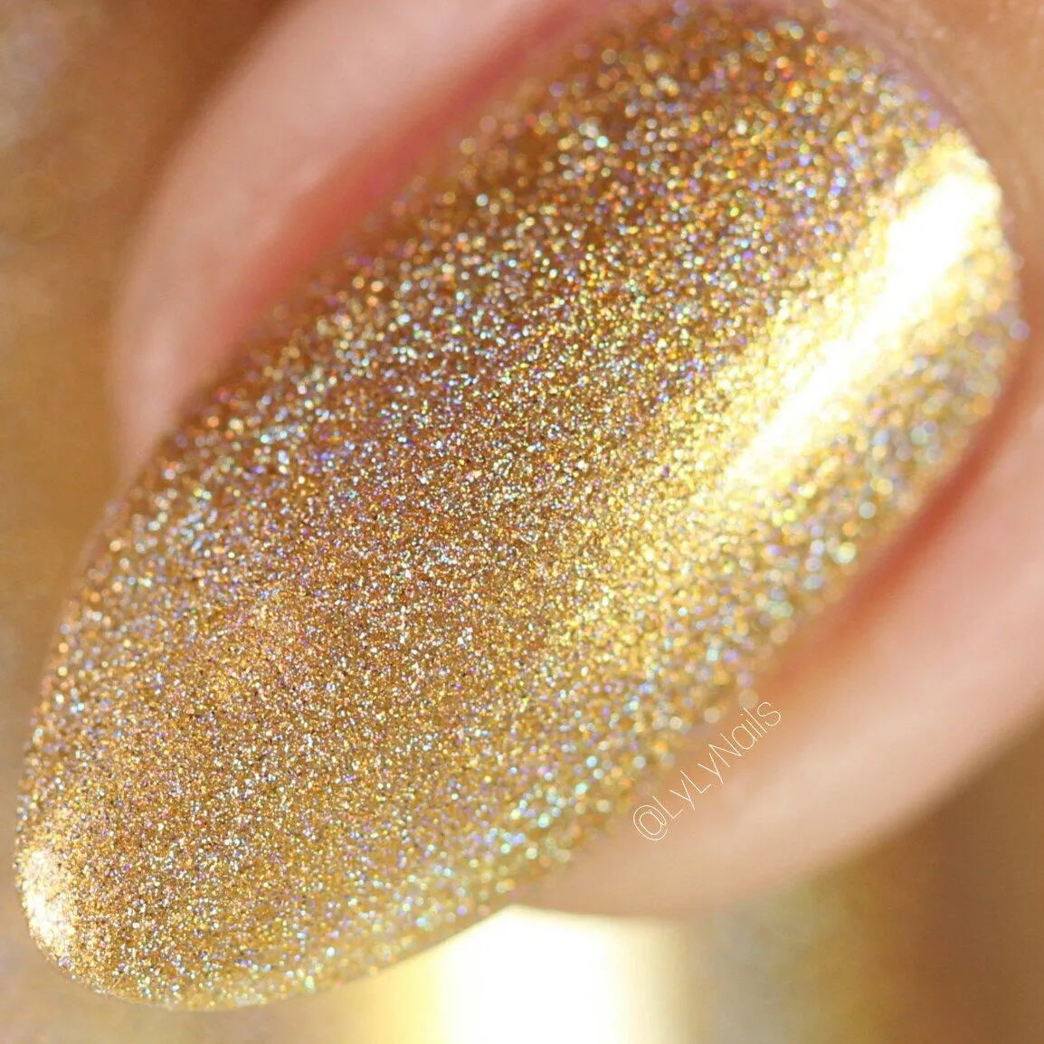Dam Nail Polish - Holo World - Holo Can You Gold?