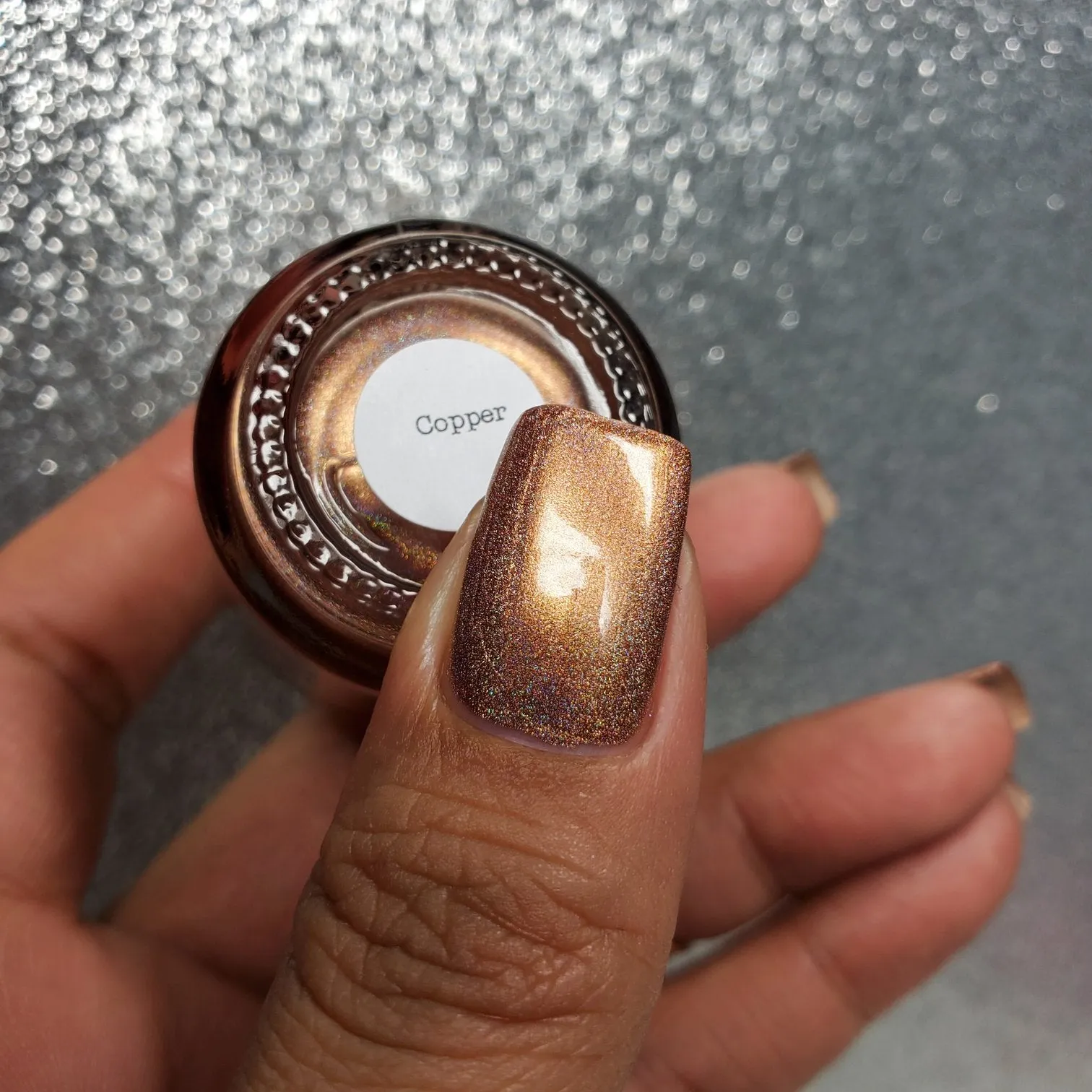 Dam Nail Polish - Jewelry Box Holos - Copper