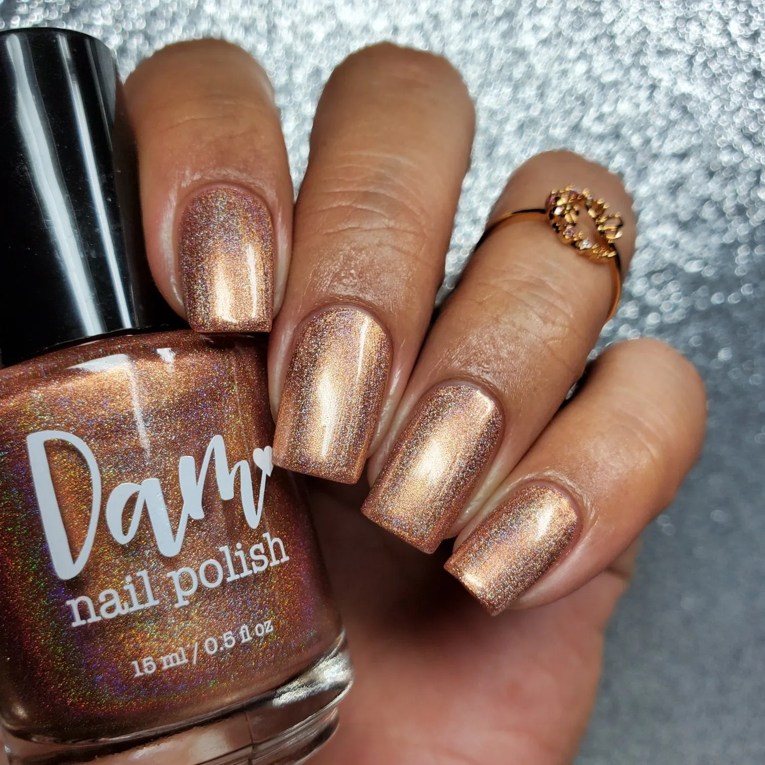 Dam Nail Polish - Jewelry Box Holos - Copper