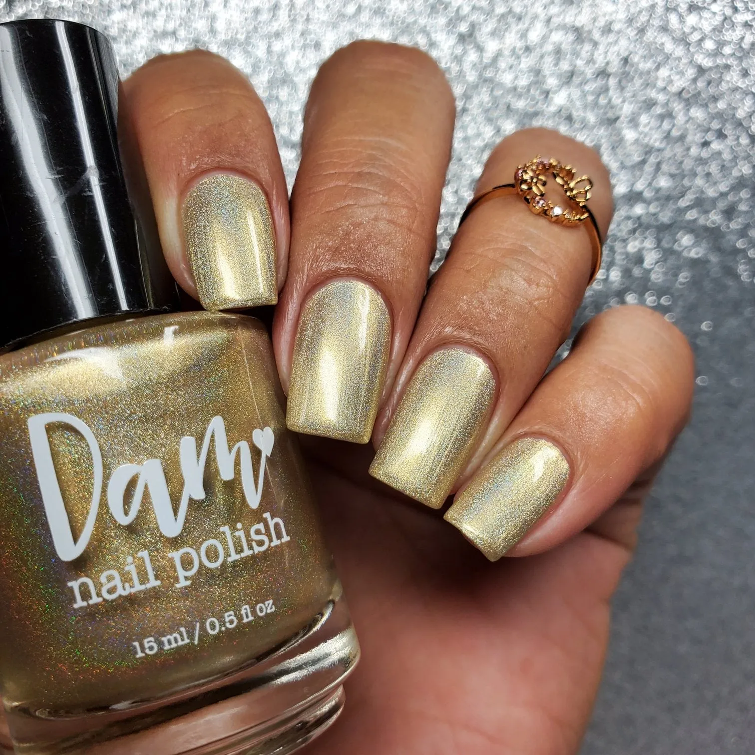 Dam Nail Polish - Jewelry Box Holos - Gold