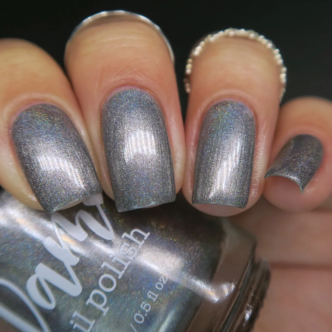 Dam Nail Polish - Jewelry Box Holos - Silver
