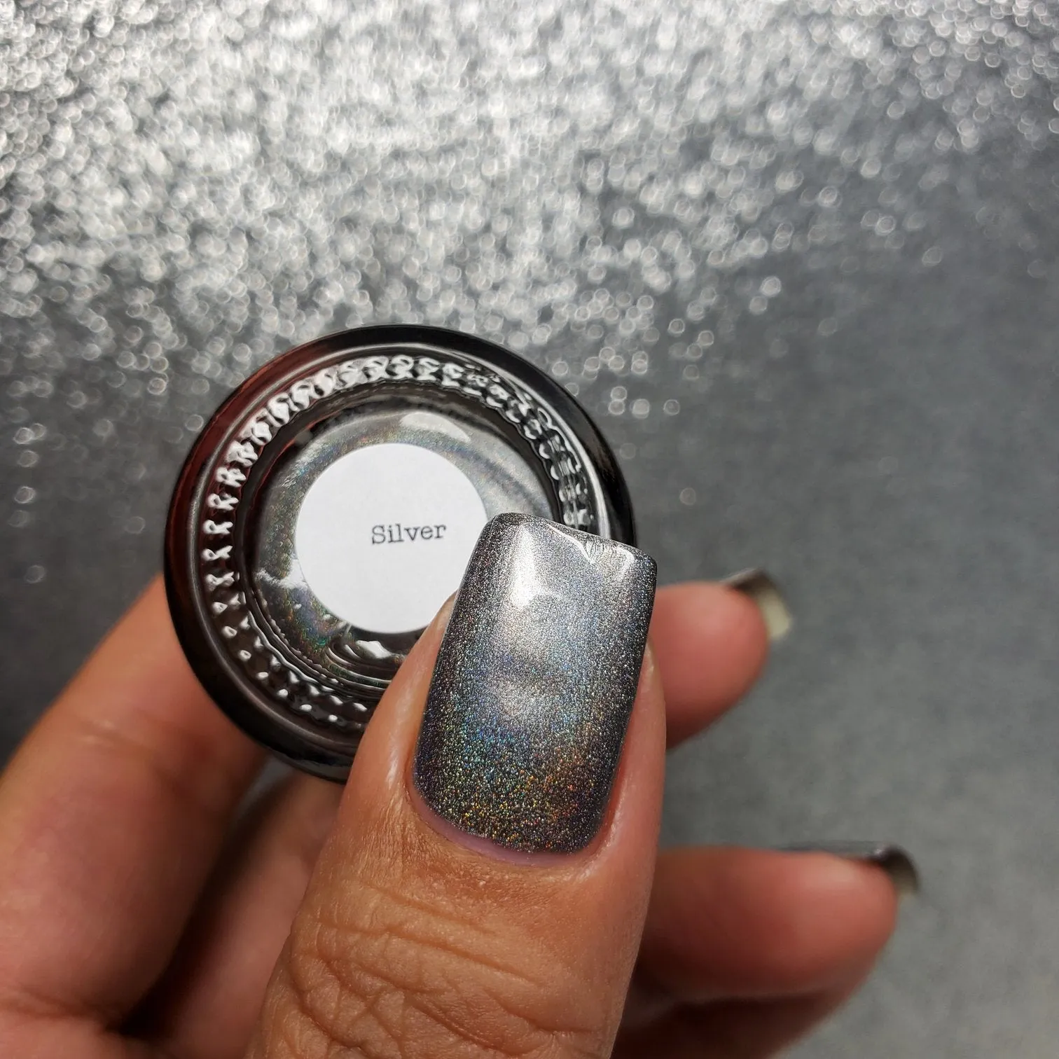 Dam Nail Polish - Jewelry Box Holos - Silver