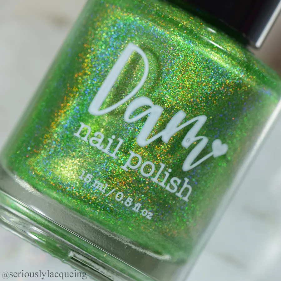 Dam Nail Polish - Seriously Rainbows - Gotta Be Green