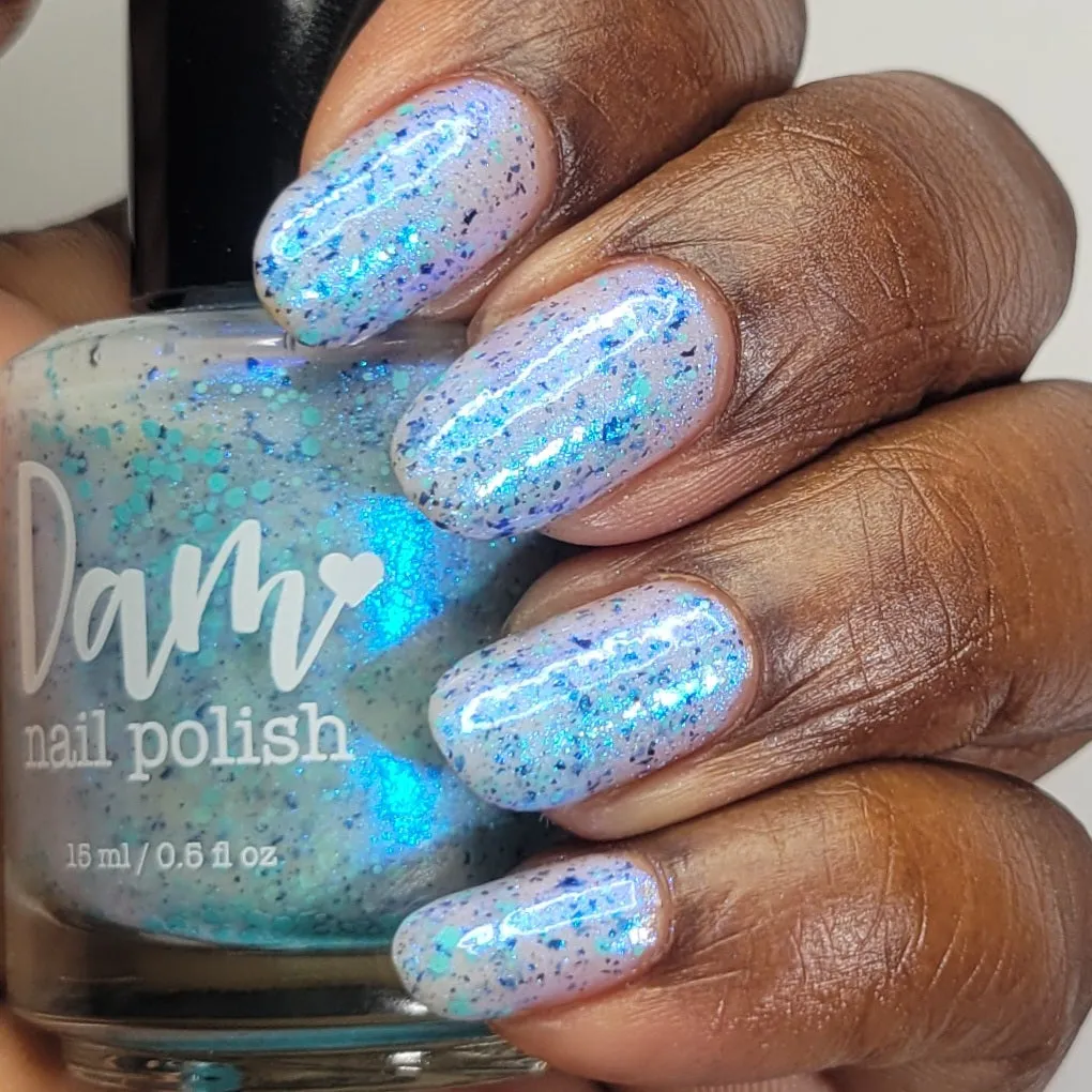 Dam Nail Polish - Stormy Siblings - Iridescent Ice