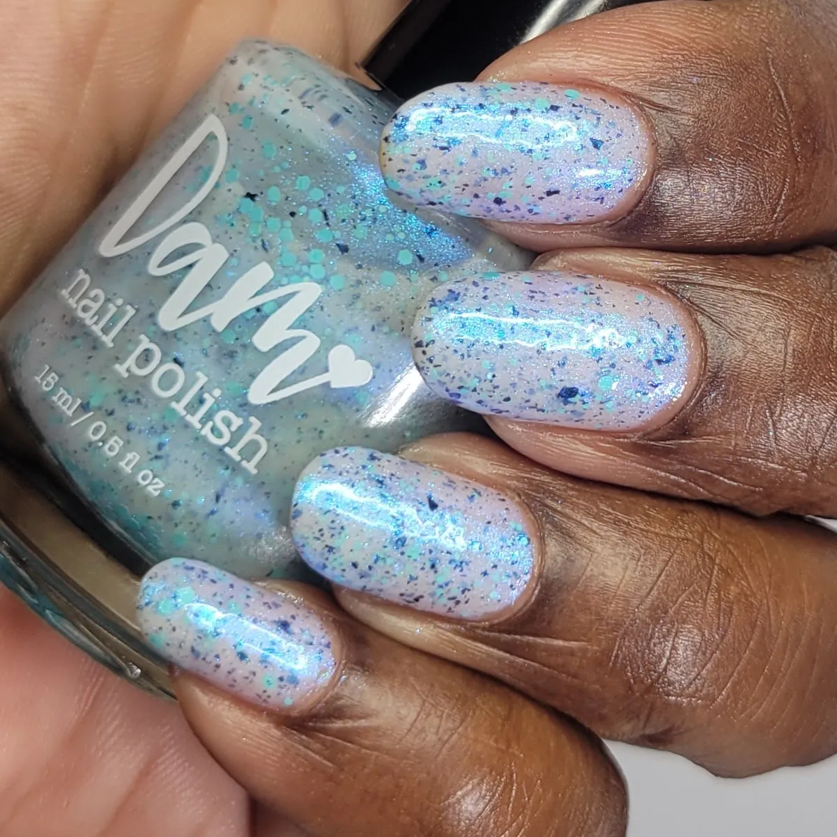 Dam Nail Polish - Stormy Siblings - Iridescent Ice