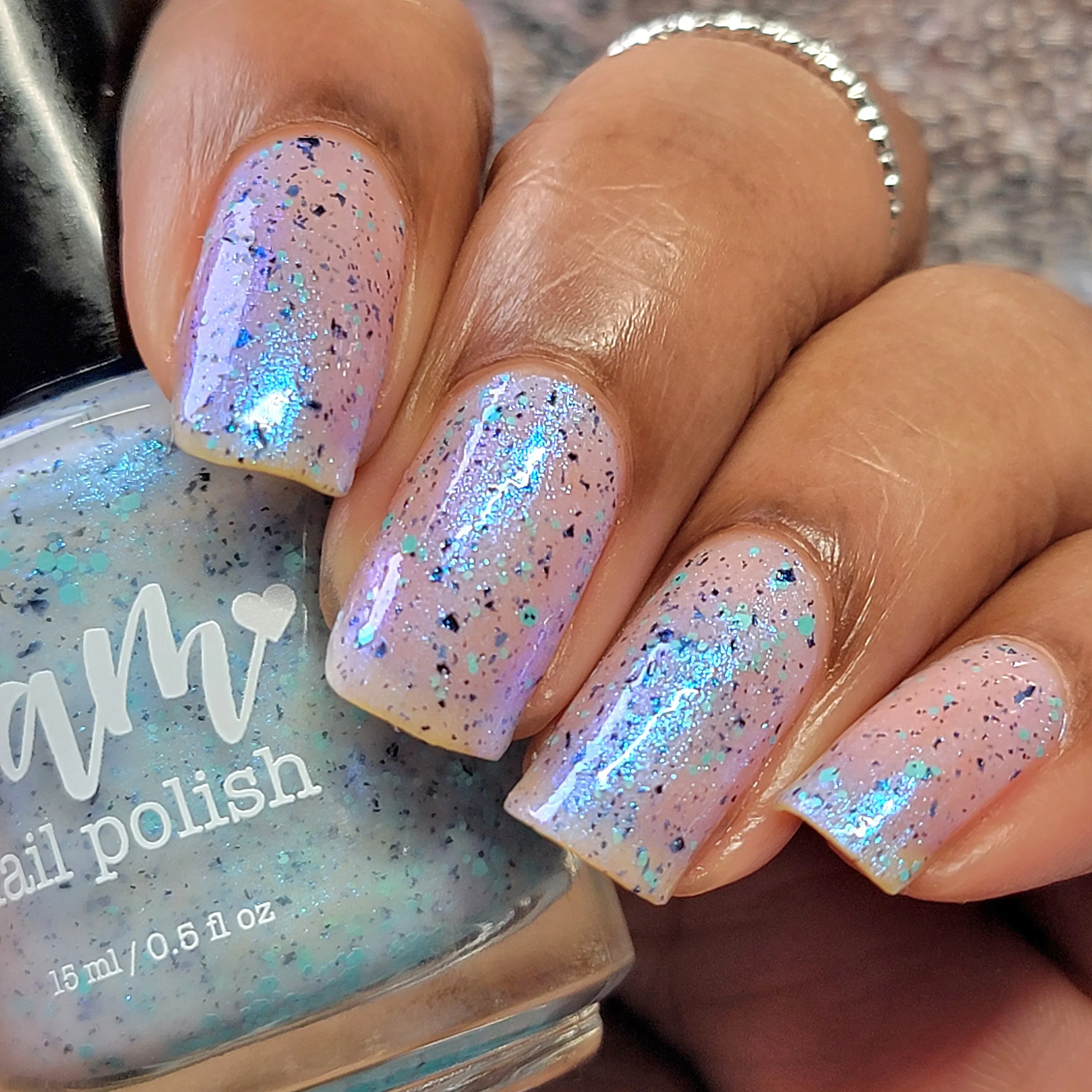 Dam Nail Polish - Stormy Siblings - Iridescent Ice