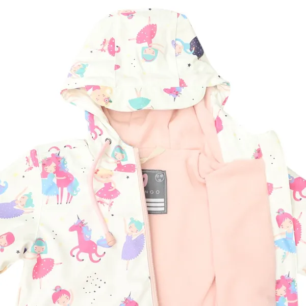 Dancing Unicorns Rain Suit - Cream