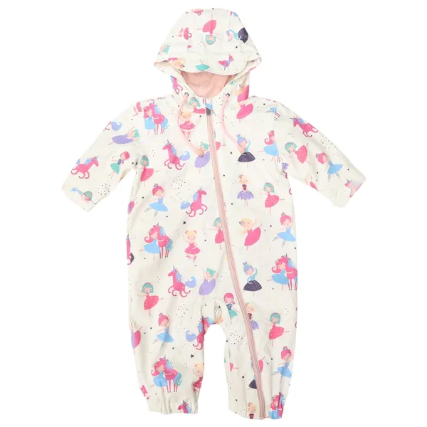 Dancing Unicorns Rain Suit - Cream
