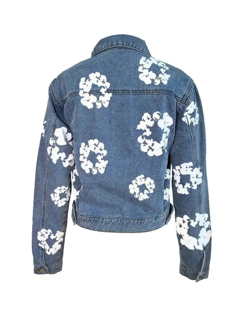 Denim and Flower jacket