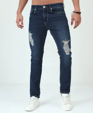 Distressed Denim Jeans