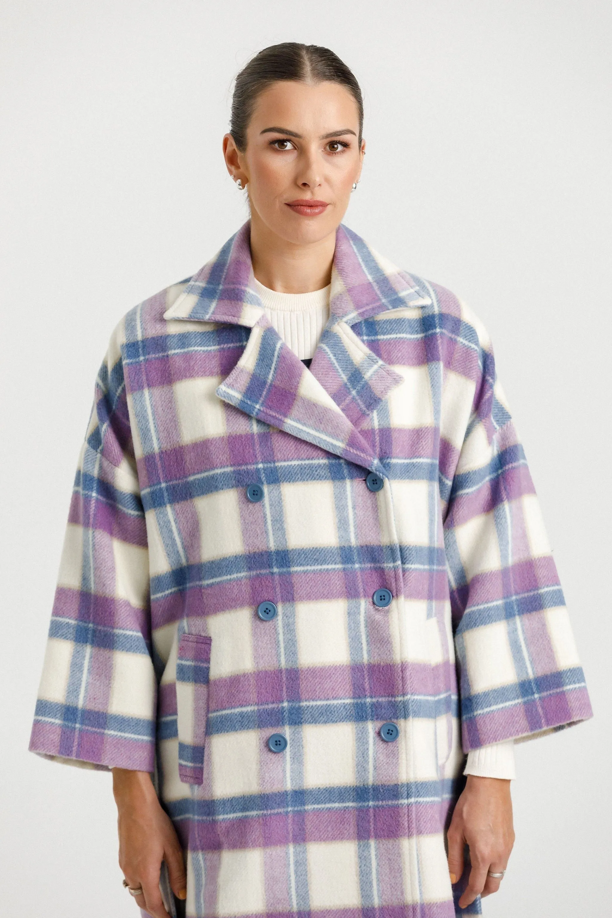 DIXIE COAT - BLUE PLAID