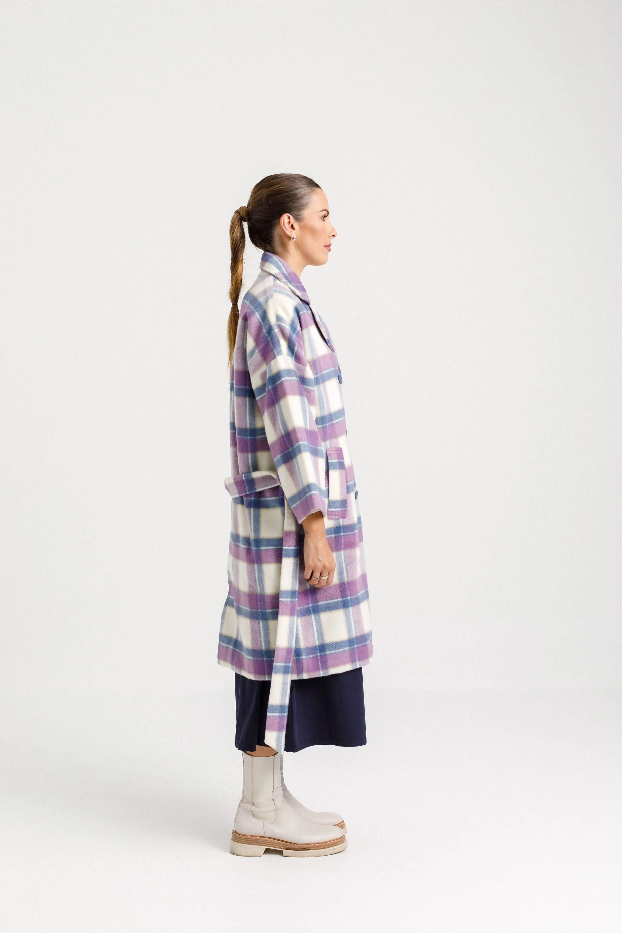 DIXIE COAT - BLUE PLAID