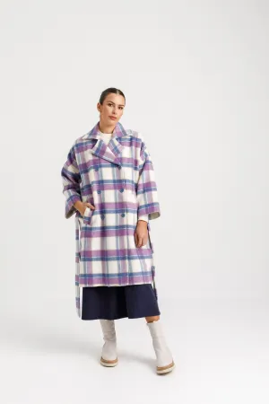 DIXIE COAT - BLUE PLAID