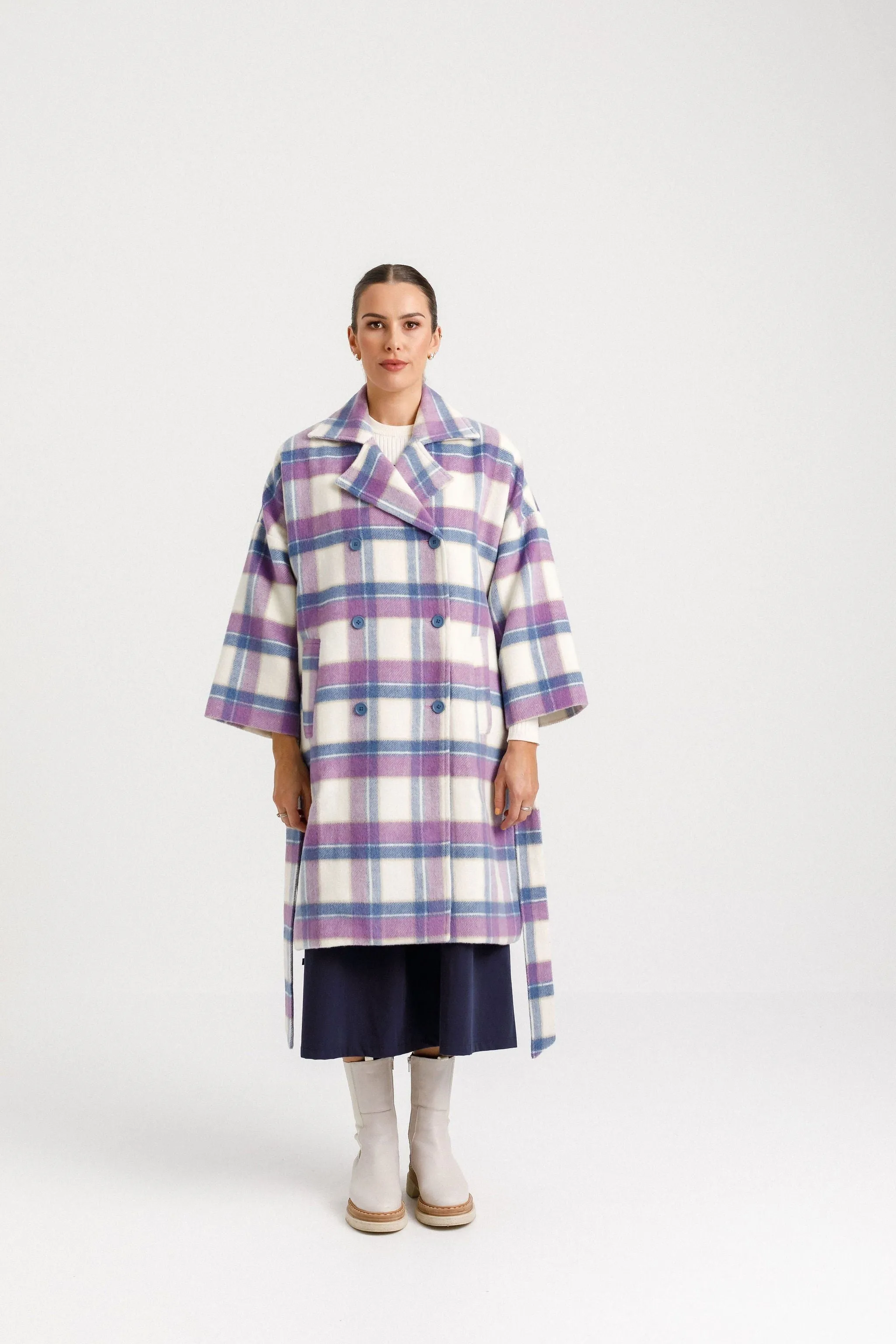 DIXIE COAT - BLUE PLAID