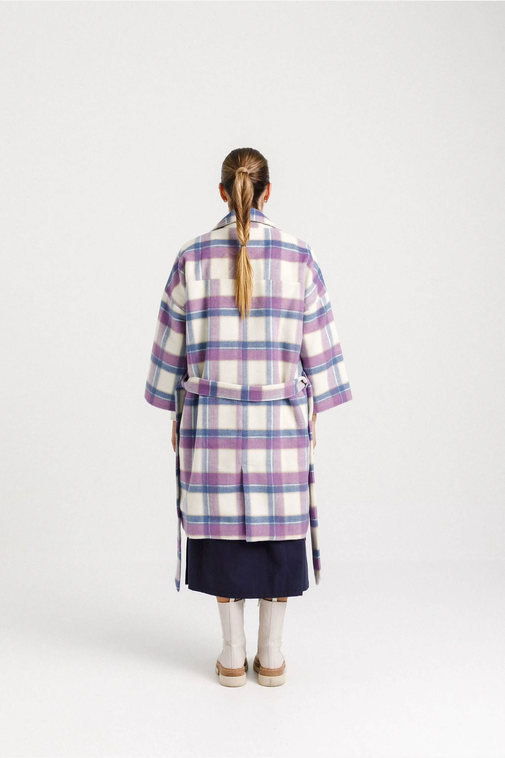 DIXIE COAT - BLUE PLAID