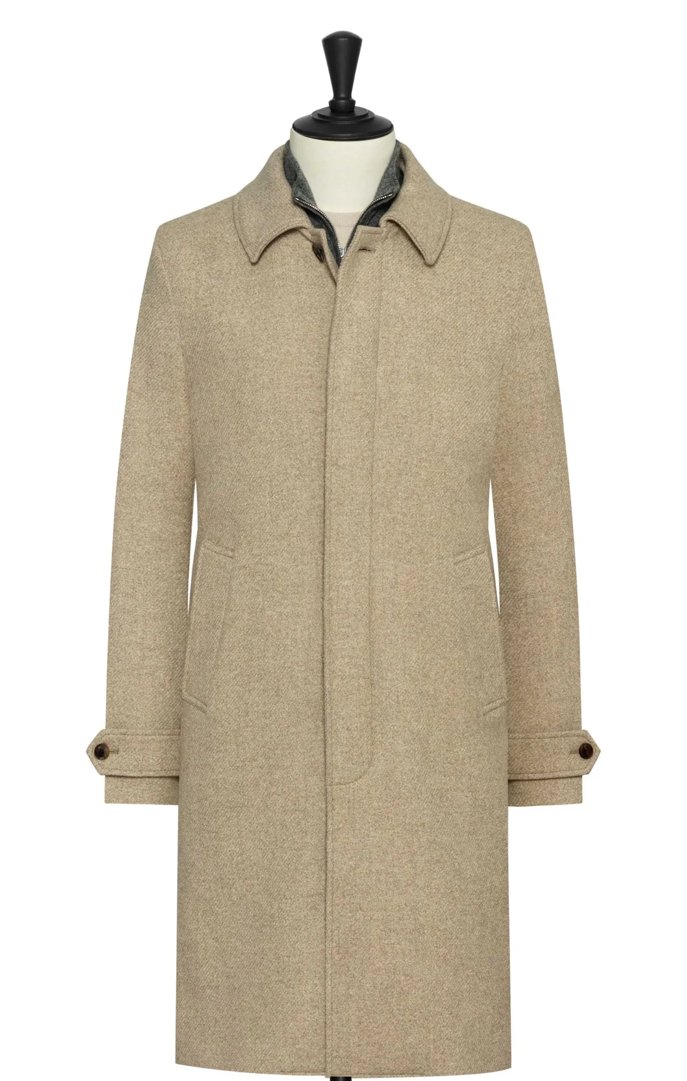 Drago Sand Mélange Wool & Cashmere Twill