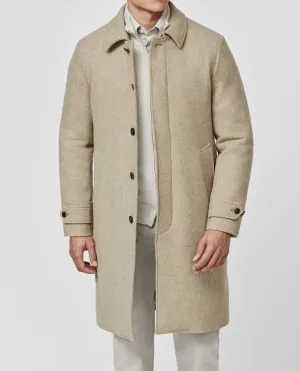 Drago Sand Mélange Wool & Cashmere Twill