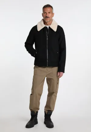 DreiMaster Vintage Men's Transitional Jacket Made From A Wool Blend