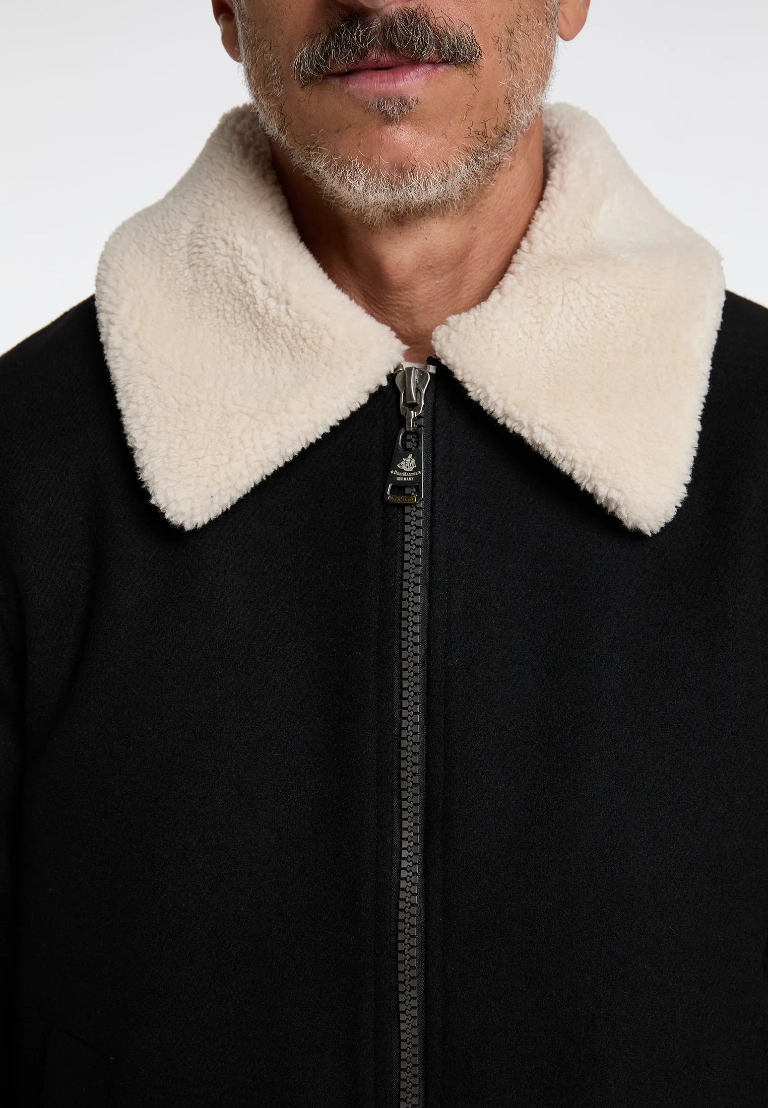 DreiMaster Vintage Men's Transitional Jacket Made From A Wool Blend